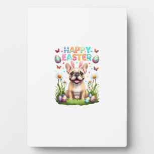 French Bulldog Easter Shirt Funny Frenchie Bunny T Plaque