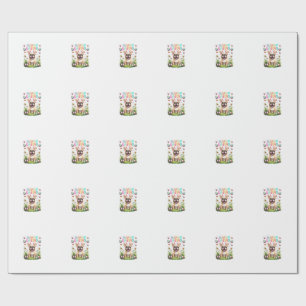 French Bulldog Easter Shirt Funny Frenchie Bunny T Wrapping Paper
