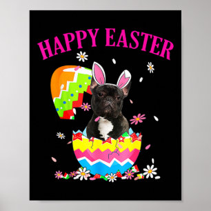 French Bulldog Egg Easter Day Dog Dad Dog Mum Poster