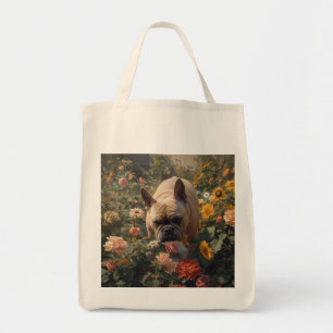 French Bulldog Elegant Grocery Tote Bag
