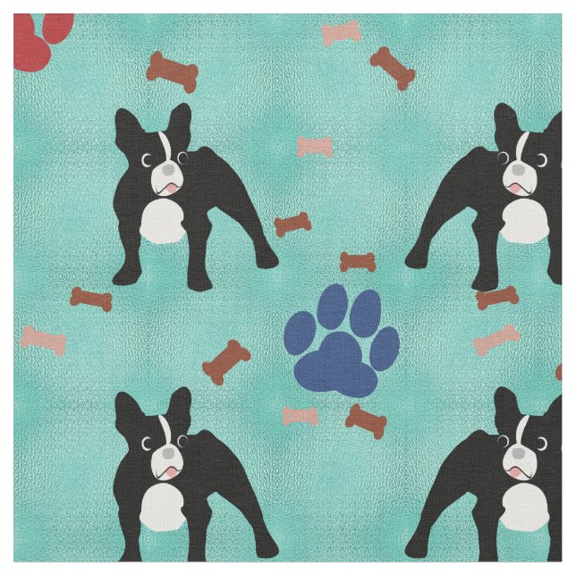 French Bulldog Fabric (Close Up)
