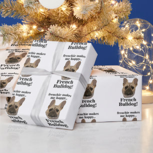 French Bulldog Face Dog Lover Wrapping Paper
