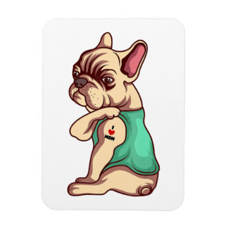 French Bulldog Face Refrigerator Magnet 