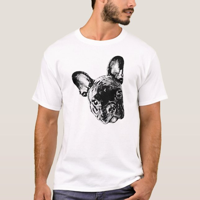 French Bulldog Face T-Shirt (Front)