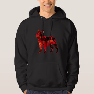 French Bulldog Fall Leaves Frenchie Mom Frenchie F Hoodie