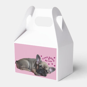 French bulldog favour box