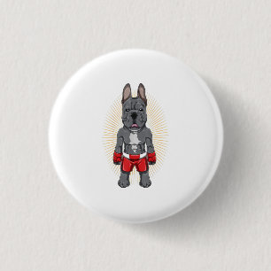 French Bulldog Fighter - Mama Gift 3 Cm Round Badge