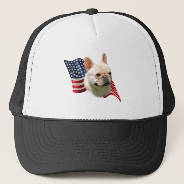 French Bulldog Flag Trucker Hat (Front)