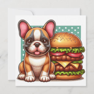 French Bulldog Flat Card