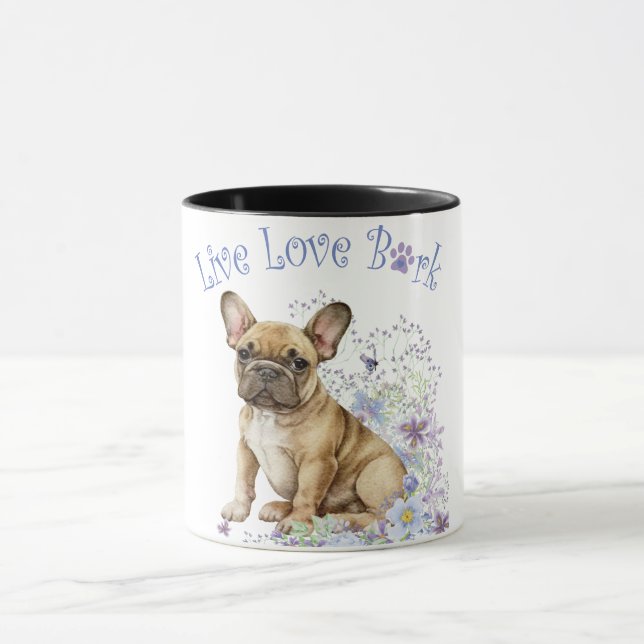 French Bulldog Floral Mug (Center)