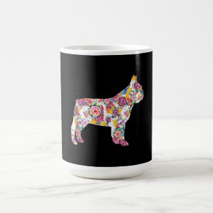 French Bulldog Flower Pattern Frenchie Bulldogs Coffee Mug