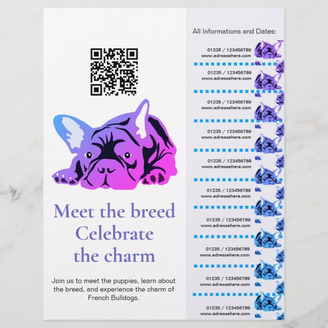 French Bulldog Flyer Meet & Greet  (Front)