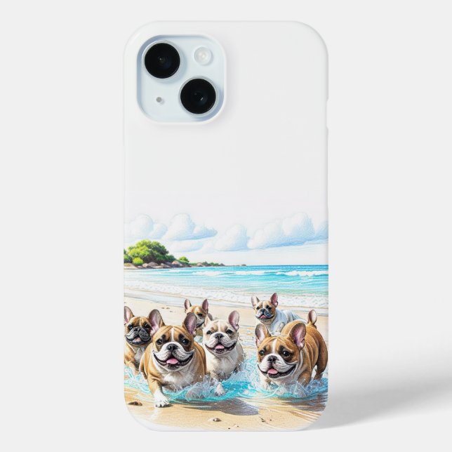 French Bulldog French Bulldog Pack Case-Mate iPhone Case (Back)