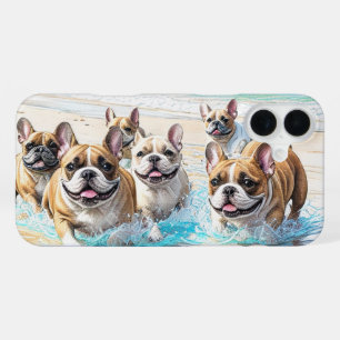 French Bulldog French Bulldog Pack Sea iPhone 16 Plus Case