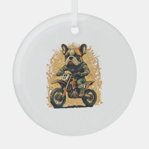 French Bulldog ,French Bulldog Tee ,Frenchie Mum , Glass Tree Decoration