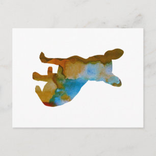 French Bulldog Frenchie Dog Art Postcard
