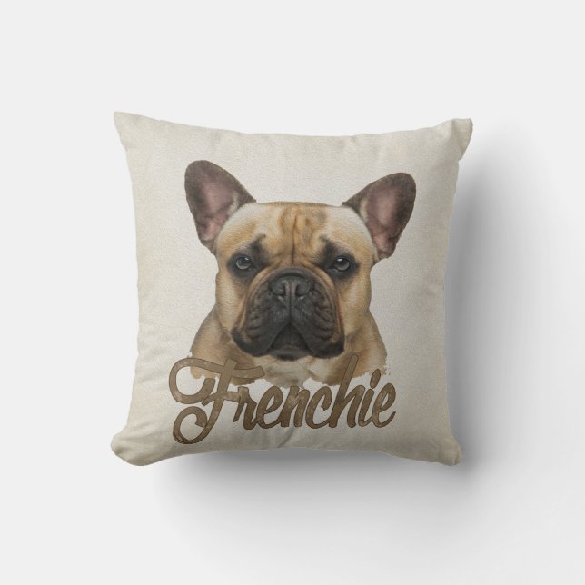 French Bulldog -Frenchie Dog Cushion (Front)