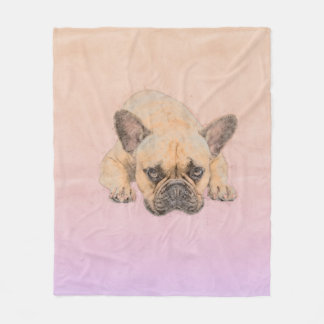 French Bulldog -Frenchie Dog Fleece Blanket