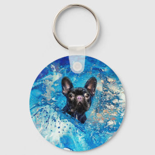 French Bulldog -Frenchie Dog Key Ring