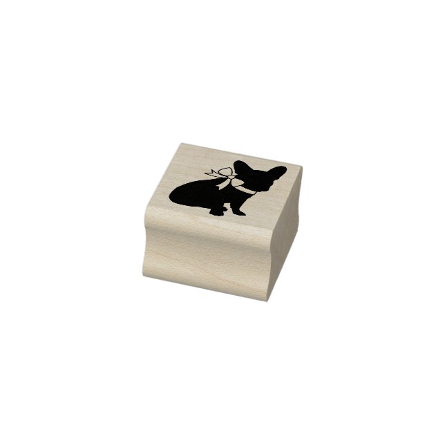 French Bulldog Frenchie Dog Puppy Frenchy Rubber Stamp (Stamp)