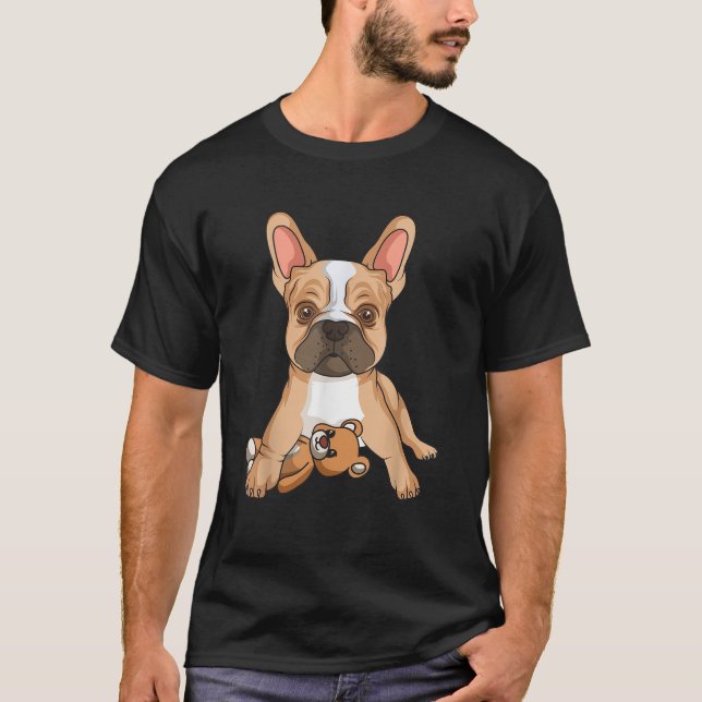 French Bulldog Frenchie Love Cute Dog Mum Funny Gi T-Shirt (Front)
