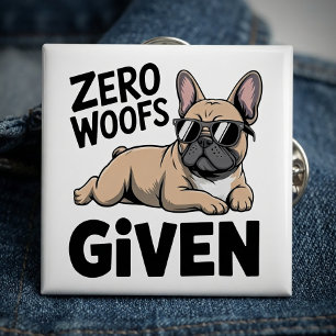 French Bulldog Frenchie Lover Antisocial Dog Mum 15 Cm Square Badge