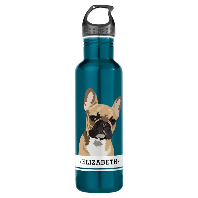 French Bulldog | Frenchie Name 710 Ml Water Bottle (Front)