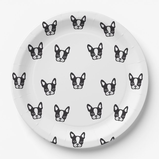 French Bulldog / Frenchie paper plate (Front)