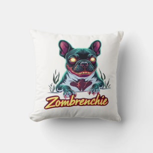French Bulldog Frenchie Zombie Dog Halloween Essen Cushion