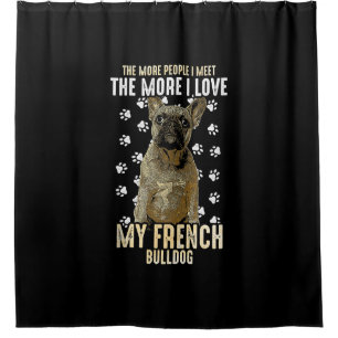 french bulldog frenchies dog lover owner gift shower curtain