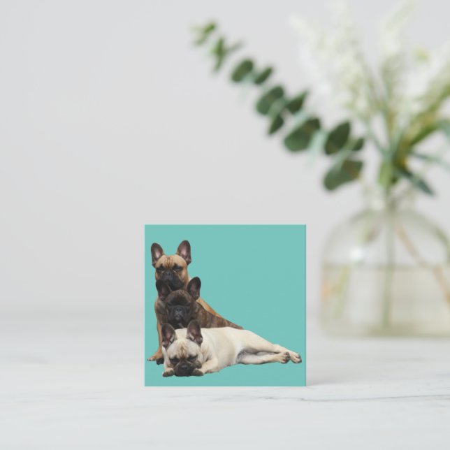 French Bulldog Friends French Bulldog Card (Standing Front)