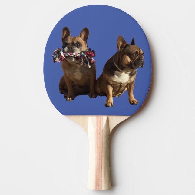French Bulldog Friendship Ping Pong Paddle (Front)