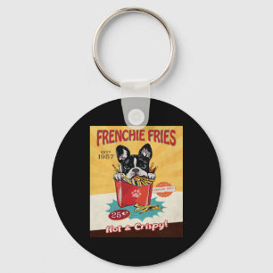 French Bulldog Fries Key Ring