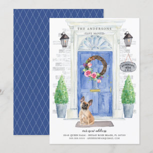 French Bulldog Front Door Moving Announcement