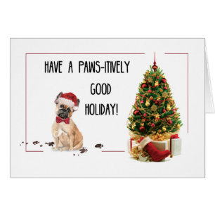 French Bulldog Funny Christmas Dog with Tree