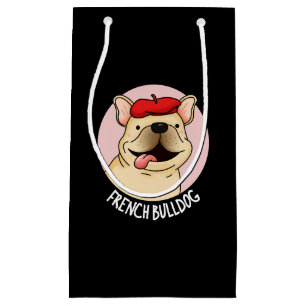 French Bulldog Funny Dog Pun Dark BG Small Gift Bag