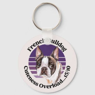 French Bulldog funny quote Key Ring
