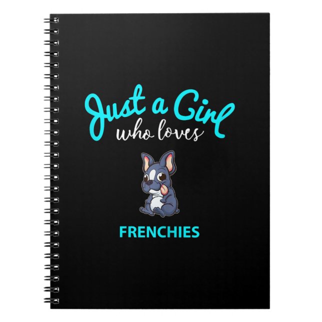 french bulldog | gift girls kids french bulldog notebook (Front)