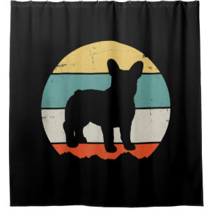 french bulldog   gift girls kids french bulldog shower curtain