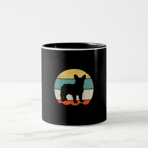 french bulldog gift girls kids french bulldog Two-Tone coffee mug
