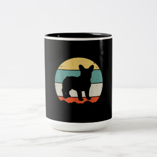 french bulldog gift girls kids french bulldog Two-Tone coffee mug