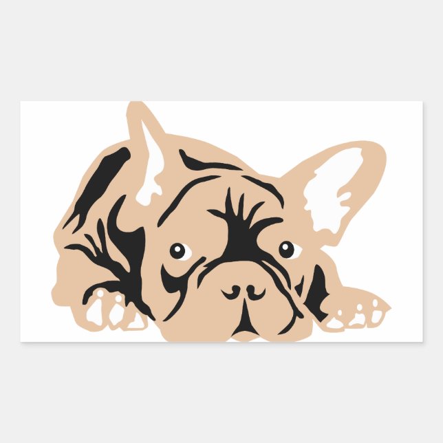 French Bulldog Gifts Rectangular Sticker (Front)