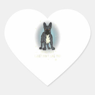 French Bulldog Gifts Women Men Kids Gift Heart Sticker