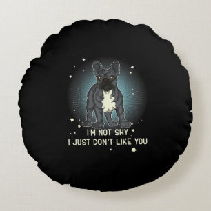 French Bulldog Gifts Women Men Kids Round Cushion