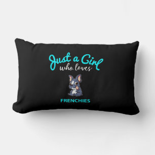 French Bulldog Girls Kids French Bulldog Gift Lumbar Cushion