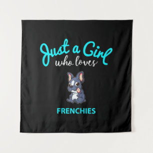 French Bulldog Girls Kids French Bulldog Gift Tapestry