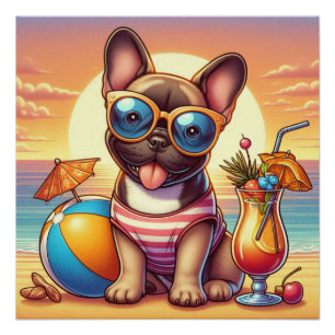 French Bulldog Glossy Poster