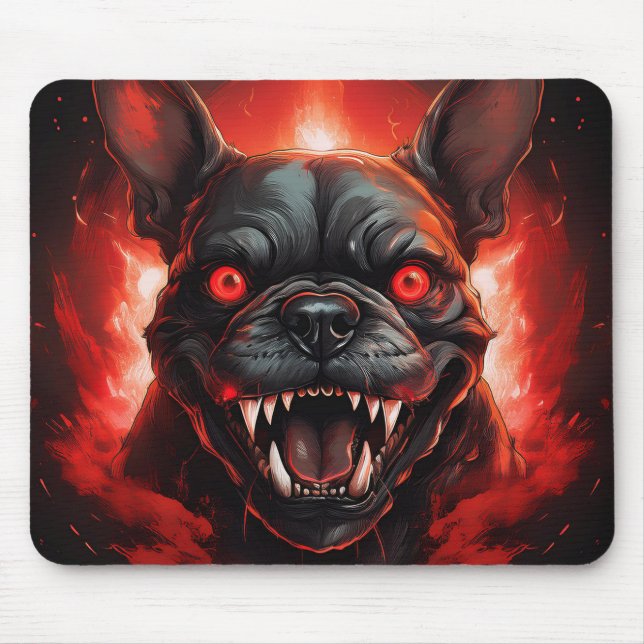 French Bulldog Gone Wrong Mouse Pad (Front)