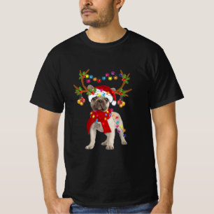 French Bulldog Gorgeous Reindeer Christmas Tree T-Shirt