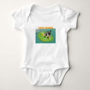 French Bulldog Great Summer Baby Bodysuit